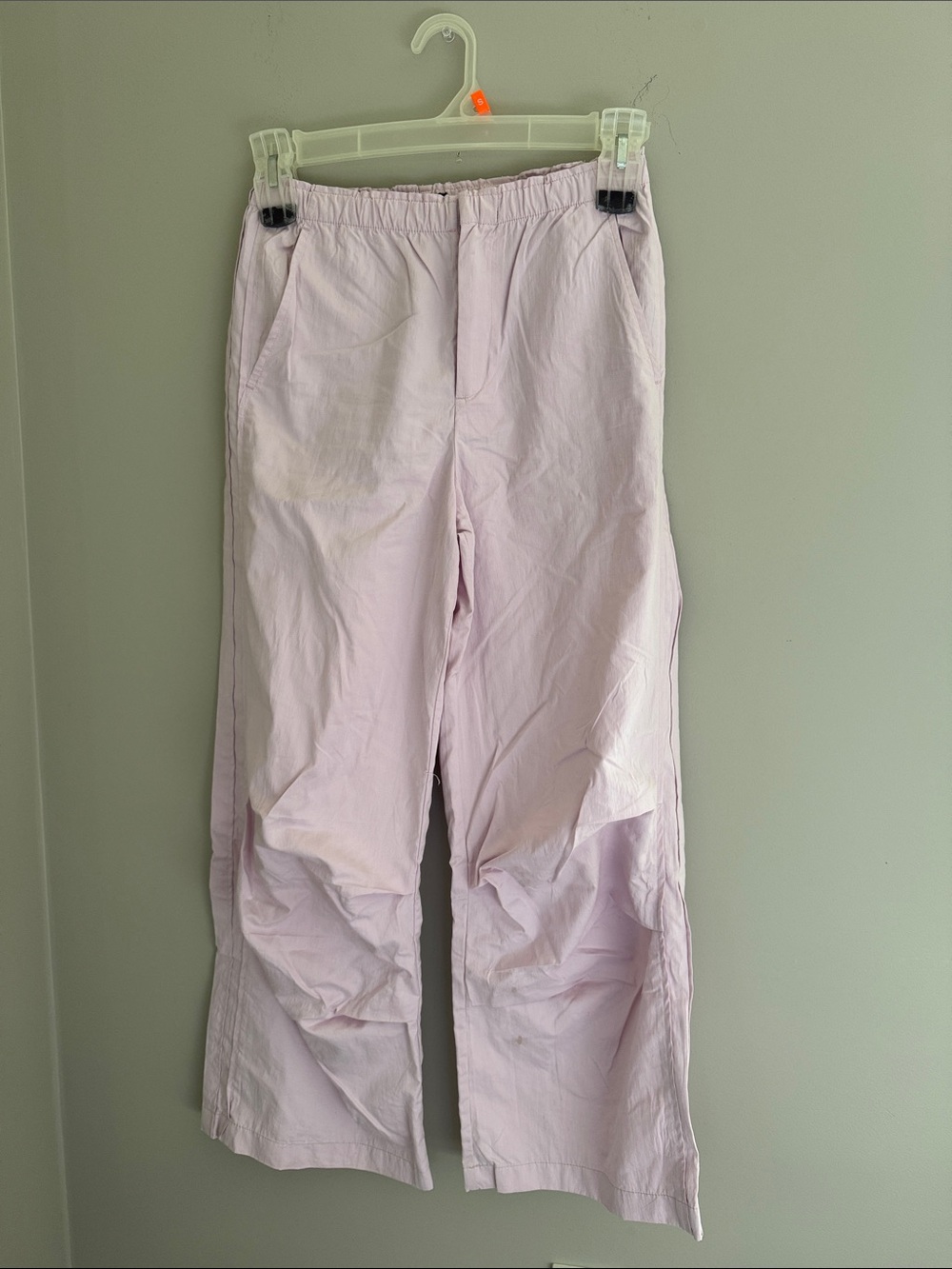 ZARA LIGHT PINK WIDE LEG CARGOS